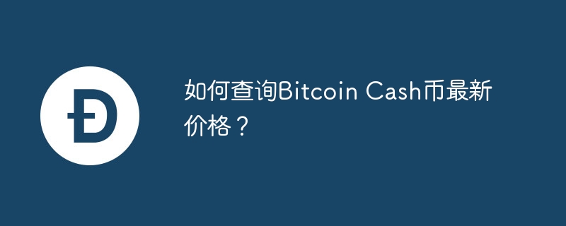 如何查询Bitcoin Cash币最新价格？-第1张图片-华展网